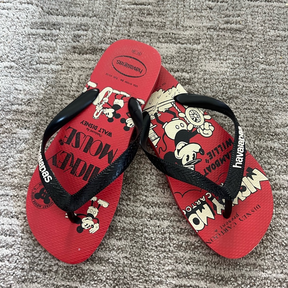 Disney Mickey Mouse Havaiana Flip Flops